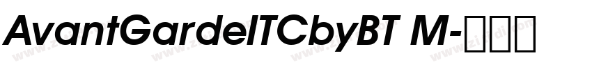 AvantGardeITCbyBT M字体转换